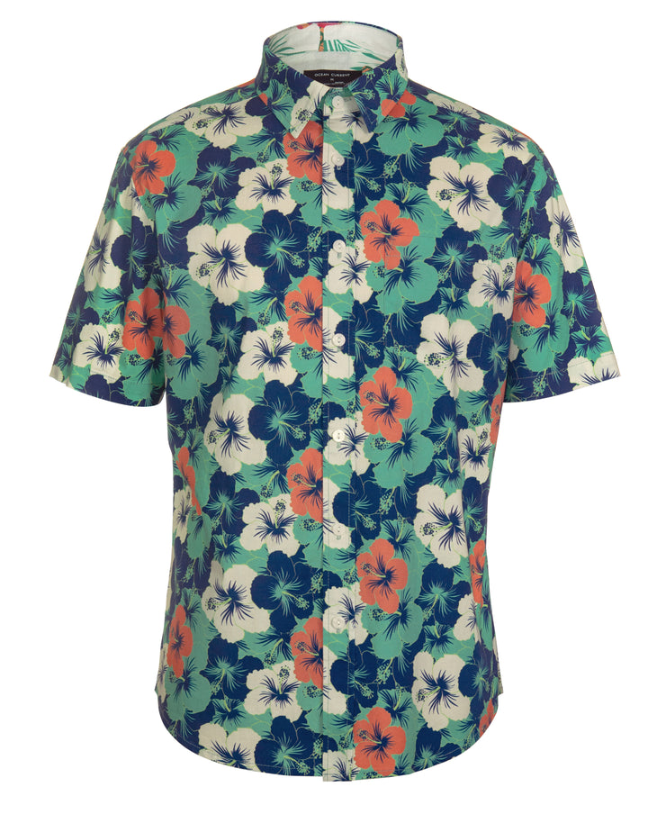 MACHE STRETCH FLORAL SS SHIRT