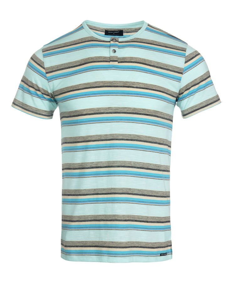 CLAREMORE STRIPE HENLEY- YOUNG MEN